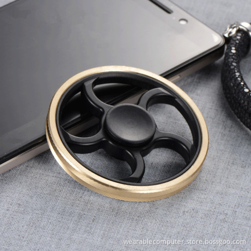 Craze Metal Material Anti-stress Fidget Hand Finger Spinner Top Toys With Colorful
